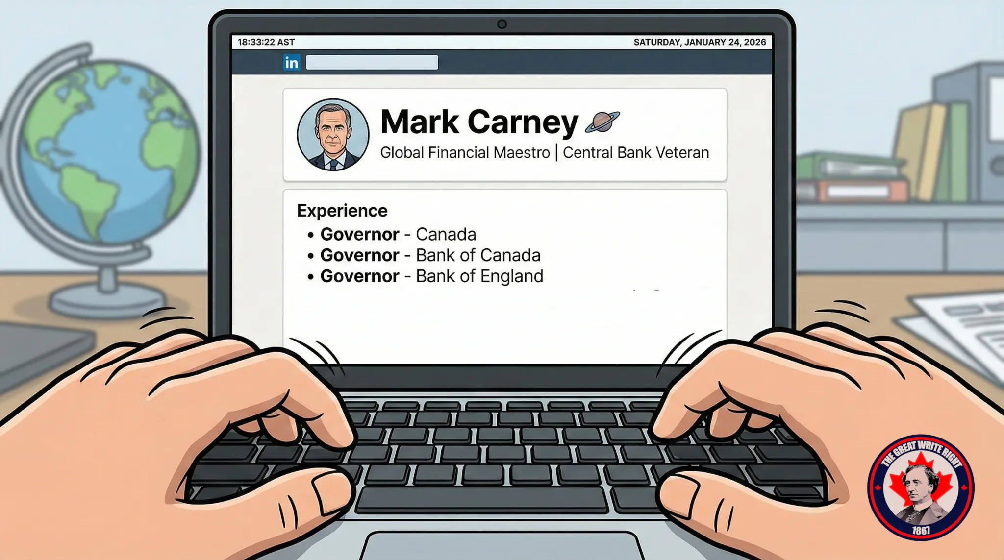 The Promotion: Mark Carney Updates His Resume